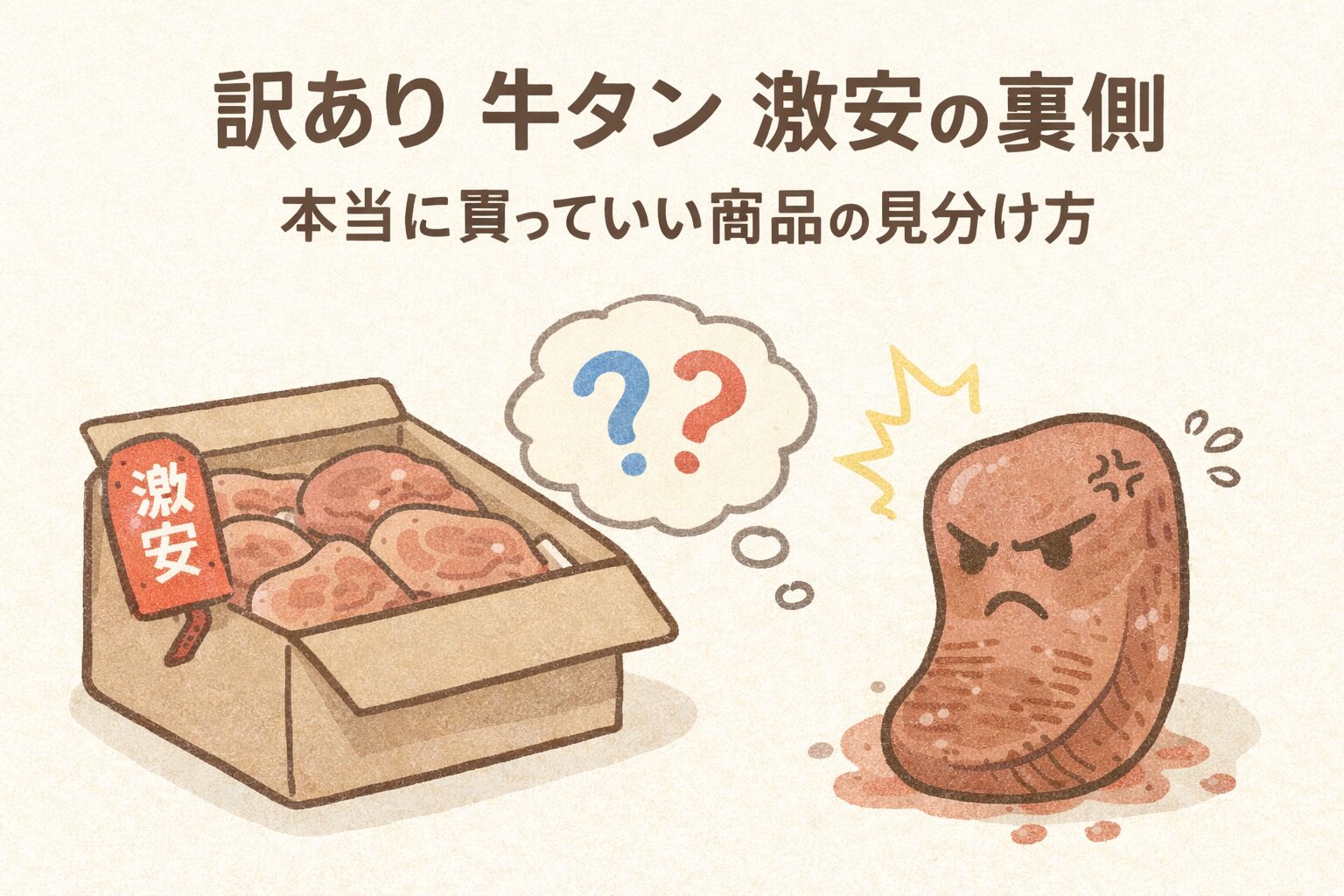 訳あり 牛タン 激安の裏側：本当に買っていい商品の見分け方